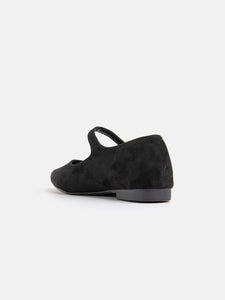 Galia - XYC8979 - Ballerina a punta in camoscio - NERO CAMOSCIO