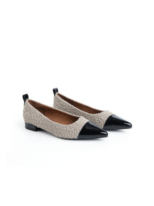Noga - xyc8891-h7 - Ballerina a punta KHAKI