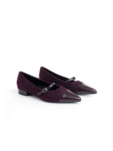 Noga - xyc8891-9 - Ballerina a punta VINO