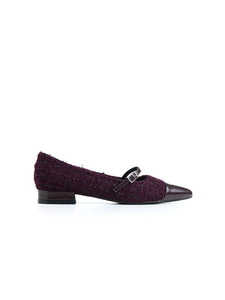 Noga - xyc8891-9 - Ballerina a punta VINO