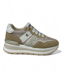 Keys - 10571 Sneakers BEIGE/WHITE