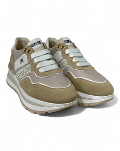 Keys - 10571 Sneakers BEIGE/WHITE